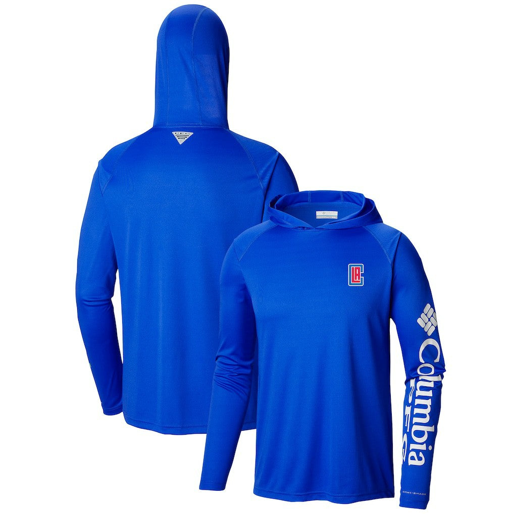 LA Clippers Terminal Tackle Long Sleeve Hoodie T-Shirt - Blue | Columbia for sale
