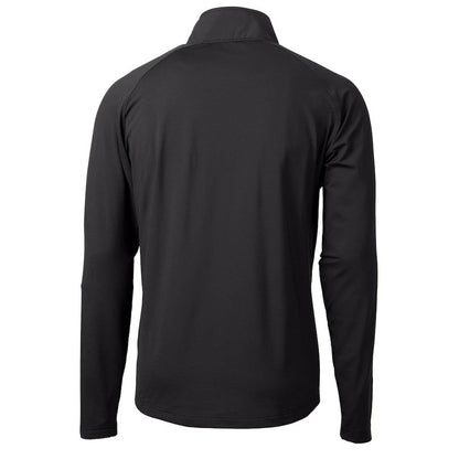 San Francisco 49ers Cutter & Buck Helmet Adapt Eco Knit Hybrid Recycled Quarter-Zip Pullover Top - Black online