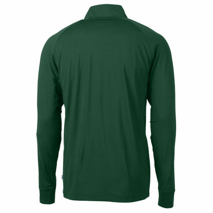 Green Bay Packers Cutter & Buck Helmet Adapt Eco Knit Stretch Recycled Quarter-Zip Pullover Top - Green discount