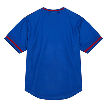 Philadelphia 76ers Jumbotron 3.0 Mesh V-Neck T-Shirt - Red | Mitchell & Ness online