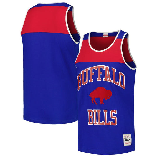 Buffalo Bills Heritage Colorblock Tank Top - Royal/Red sale