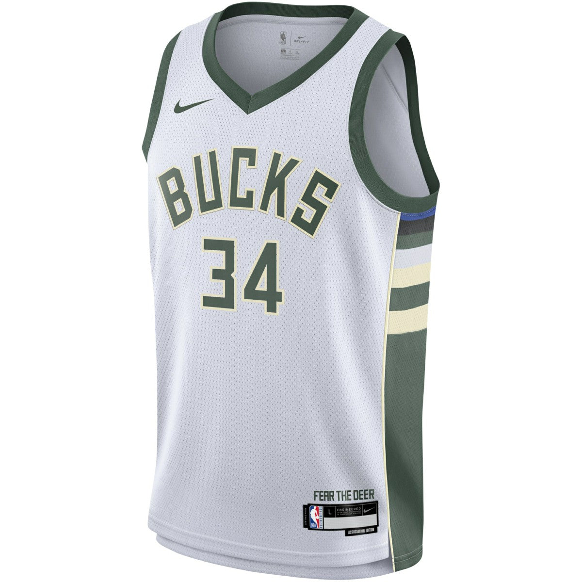 Giannis Antetokounmpo Milwaukee Bucks Youth Swingman Jersey - Association Edition - White | Nike discount