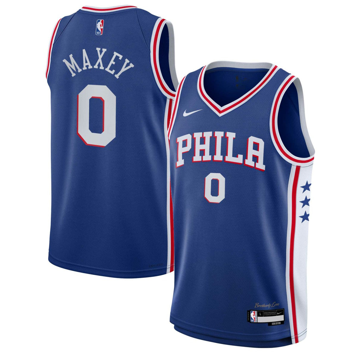 Tyrese Maxey Philadelphia 76ers Youth Swingman Jersey - Icon Edition - Royal | Nike shop