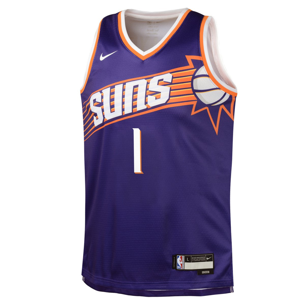 Devin Booker Phoenix Suns Youth Swingman Jersey - Icon Edition - Purple | Nike outlet