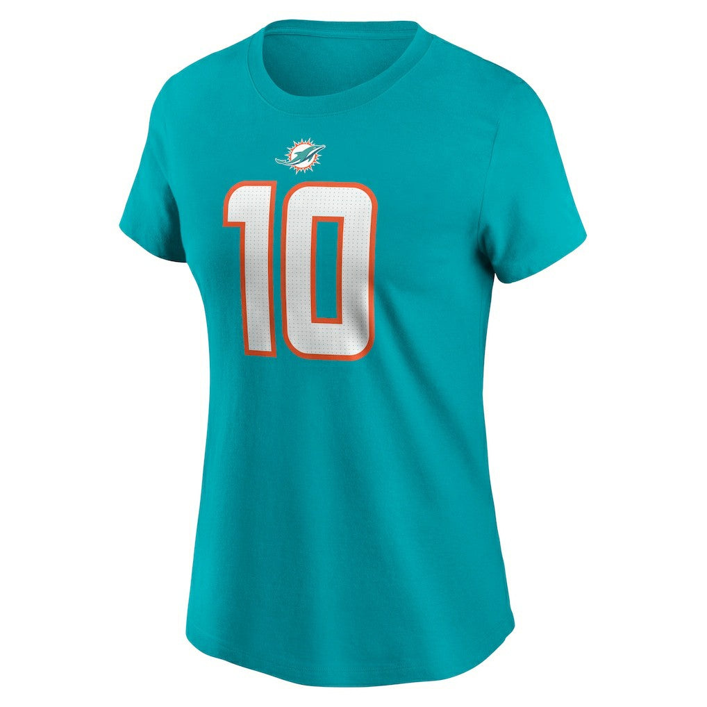 Tyreek Hill Miami Dolphins Women's Player Name & Number T-Shirt - Aqua | Nike for sale