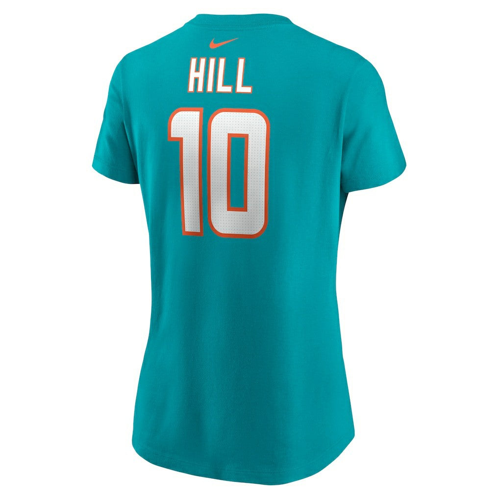 Tyreek Hill Miami Dolphins Women's Player Name & Number T-Shirt - Aqua | Nike for sale