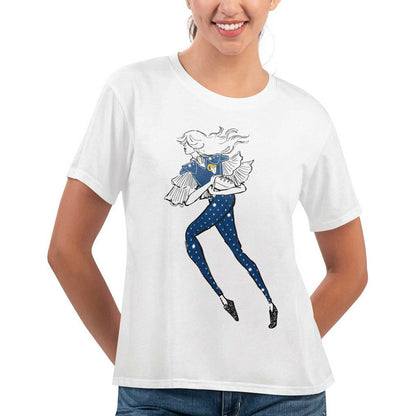 Los Angeles Rams G-III 4Her by Carl Banks Women's Play The Ball T-Shirt - White discount