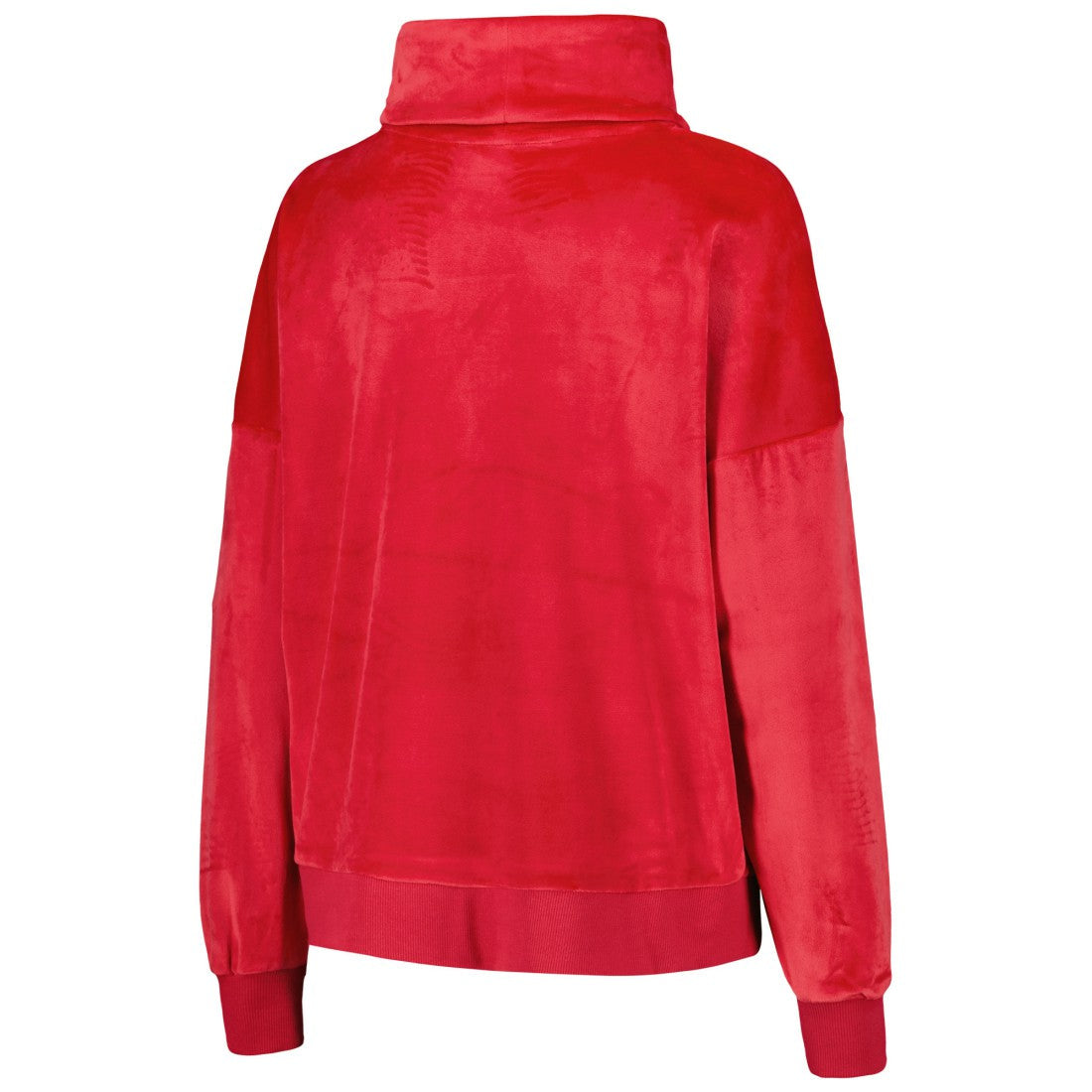 Tampa Bay Buccaneers DKNY Sport Women's Deliliah Rhinestone Funnel Neck Pullover Sweatshirt - Red discount