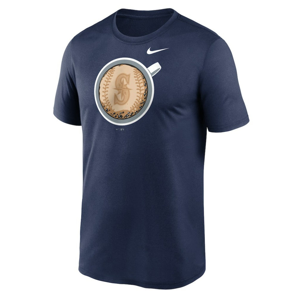 Seattle Mariners Coffee Hometown Legend Performance T-Shirt - Navy | Nike