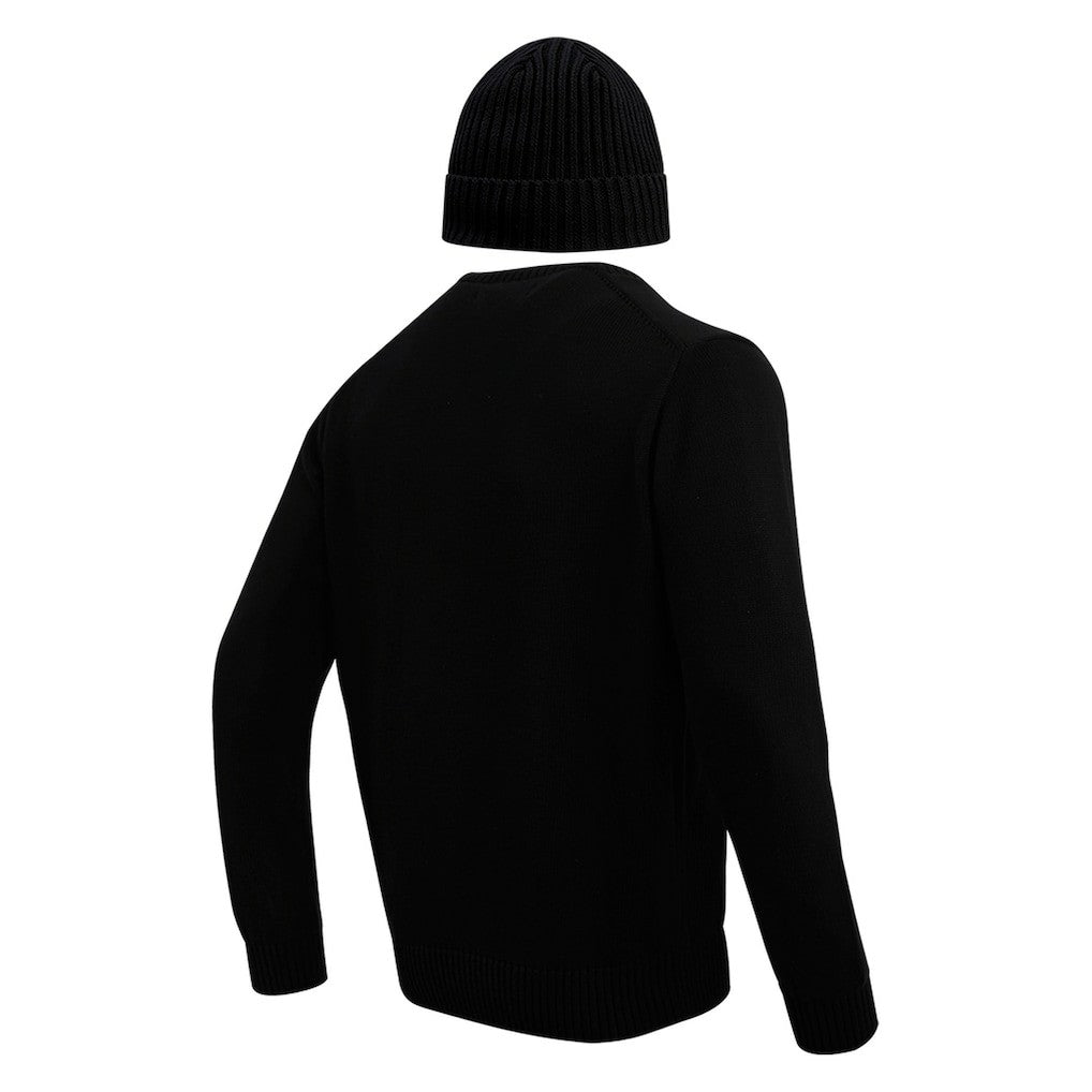 Minnesota Vikings Pro Standard Crewneck Pullover Sweater & Cuffed Knit Hat Box Gift Set - Black cheap