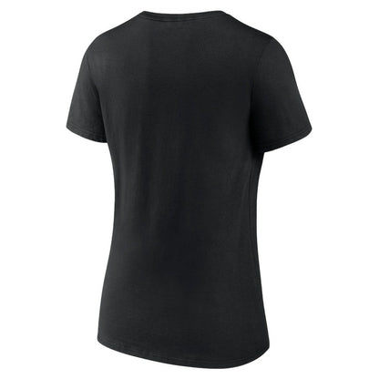 Miami Marlins Women's Hometown Baseball 305 V-Neck T-Shirt - Black