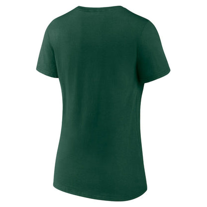 Athletics Women's Hometown Hella Good V-Neck T-Shirt - Green