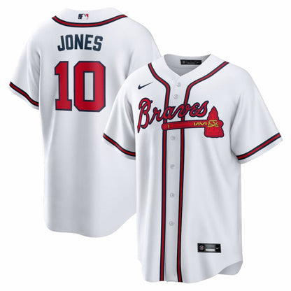 Chipper Jones Atlanta Braves Home Retired Player Replica Jersey - White | Nike