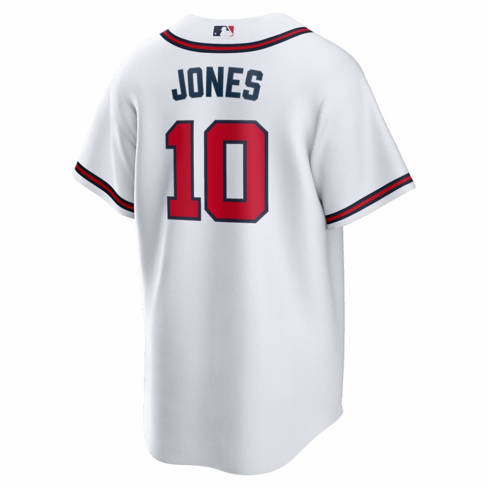 Chipper Jones Atlanta Braves Home Retired Player Replica Jersey - White | Nike