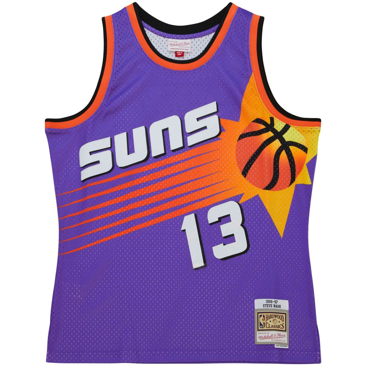 Steve Nash Phoenix Suns Hardwood Classics 1996/97 Tropical Swingman Jersey - Purple | Mitchell & Ness online