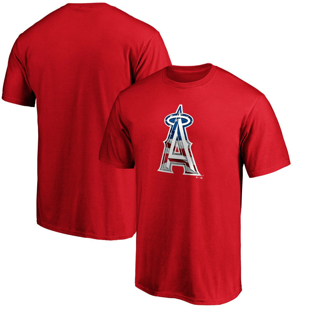 Los Angeles Angels Banner Wave T-Shirt - Red