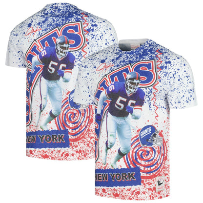 New York Giants Retired Player Name & Number Burst T-Shirt - White outlet