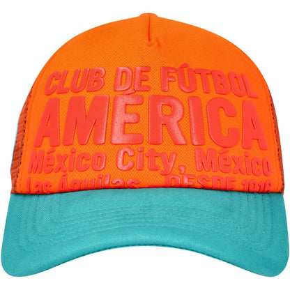 Club America Club Gold Adjustable Hat - Orange for sale