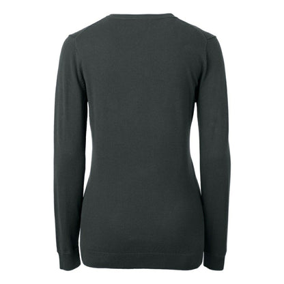 New Orleans Saints Cutter & Buck Women's Helmet Logo Lakemont Tri-Blend V-Neck Pullover Sweater - Charcoal outlet