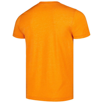 Detroit Tigers Homage Doodle Collection The Corner Tri-Blend T-Shirt - Orange