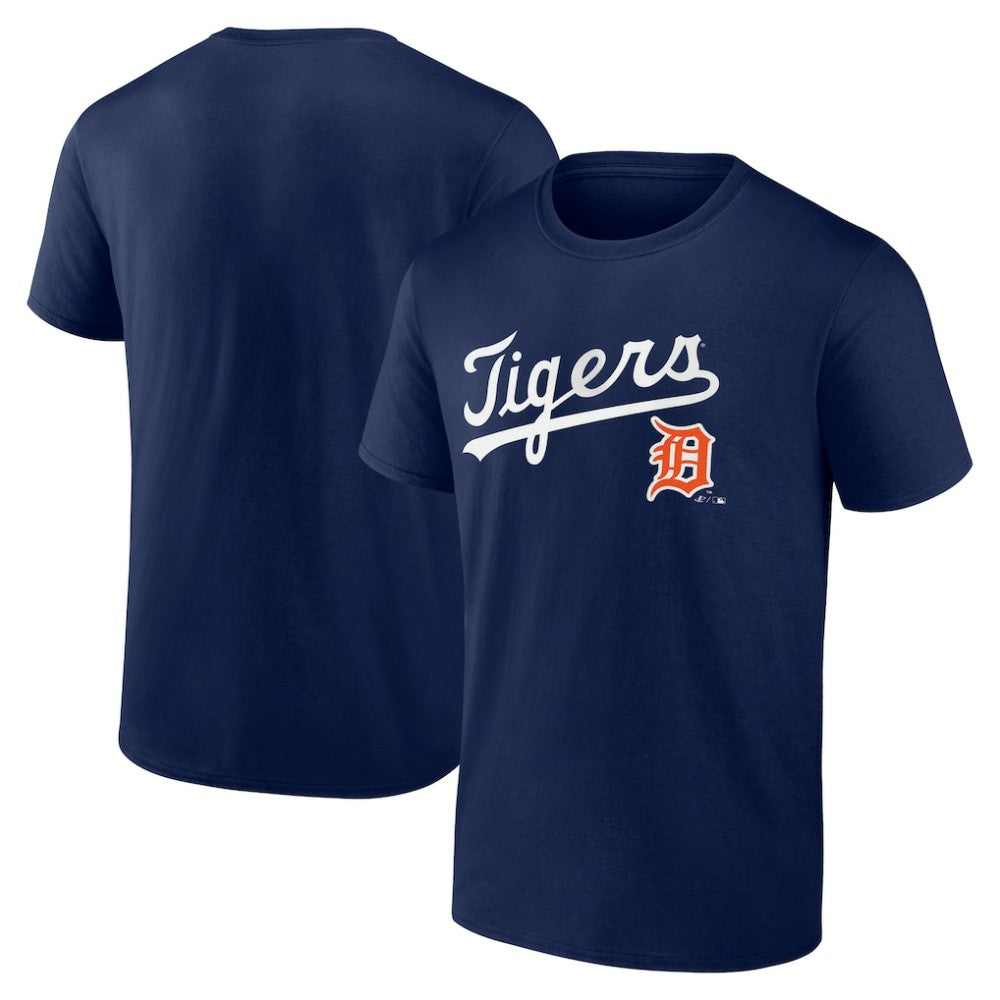 Detroit Tigers Logo Athletic Wahconah T-Shirt - Navy