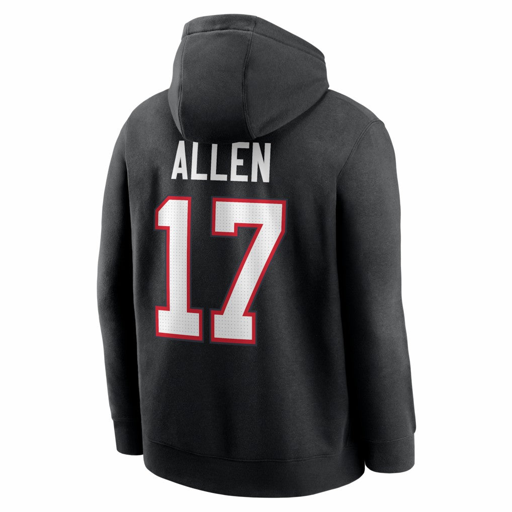 Josh Allen Buffalo Bills Name & Number Fleece Hoodie - Black | Nike outlet