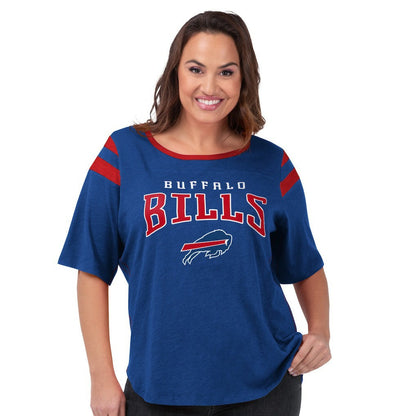 Buffalo Bills G-III 4Her by Carl Banks Women's Plus Size Linebacker T-Shirt - Royal discount