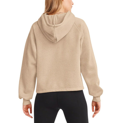 San Francisco 49ers DKNY Sport Women's Debbie Dolman Raglan Pullover Hoodie - Cream outlet