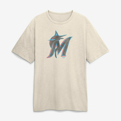 Miami Marlins Stadium Slub T-Shirt - Tan