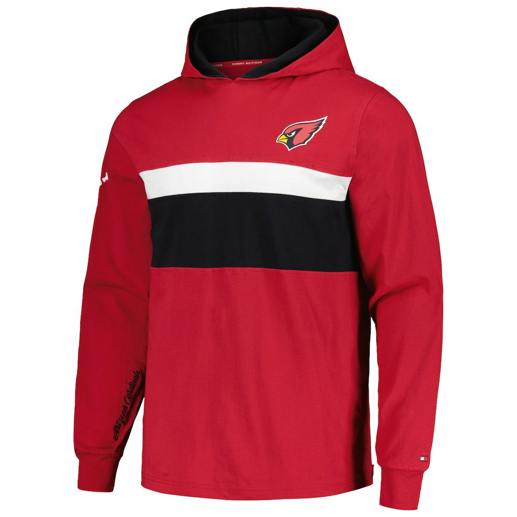 Arizona Cardinals Tommy Hilfiger Morgan Long Sleeve Hoodie T-Shirt - Cardinal for sale
