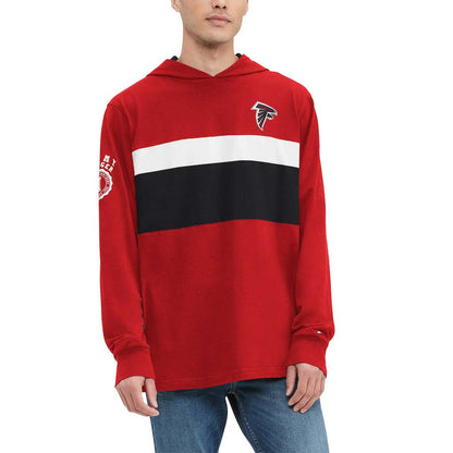 Atlanta Falcons Tommy Hilfiger Morgan Long Sleeve Hoodie T-Shirt - Red sale