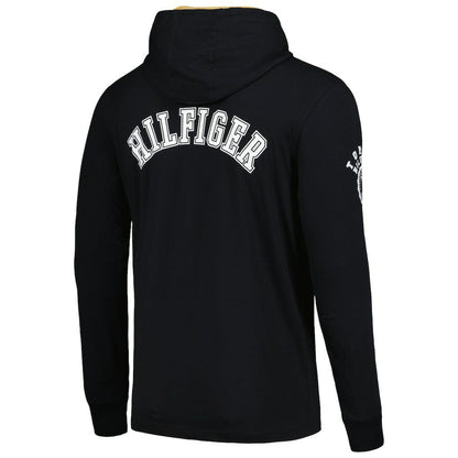 New Orleans Saints Tommy Hilfiger Morgan Long Sleeve Hoodie T-Shirt - Black discount