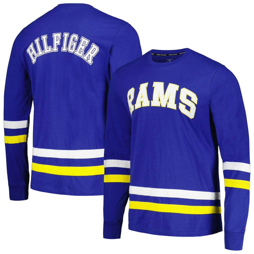 Los Angeles Rams Tommy Hilfiger Nolan Long Sleeve T-Shirt - Royal/Gold on sale