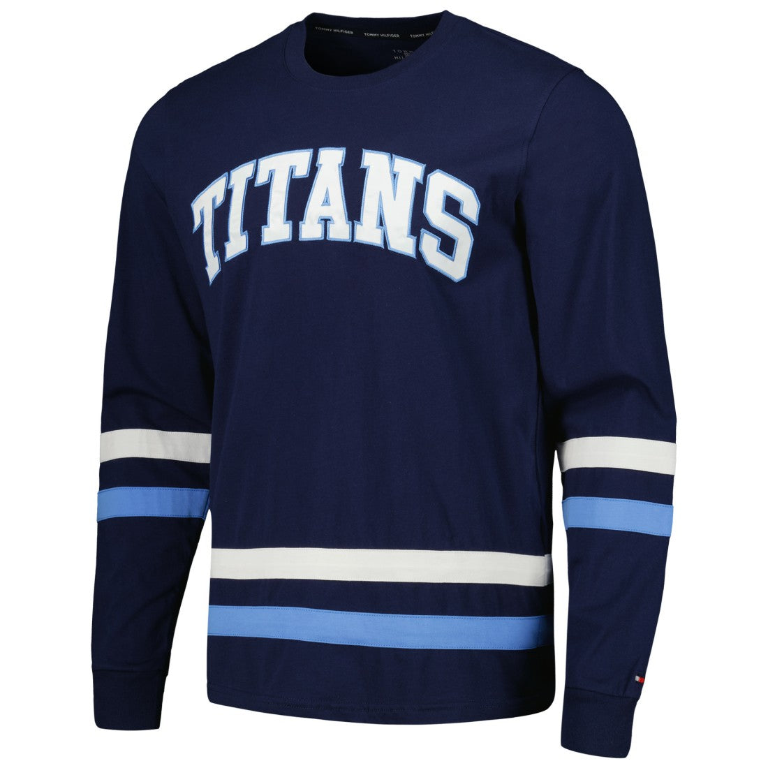 Tennessee Titans Tommy Hilfiger Nolan Long Sleeve T-Shirt - Navy/Light Blue cheap