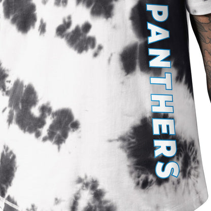 Carolina Panthers MSX by Michael Strahan Freestyle Tie-Dye T-Shirt - Black on sale