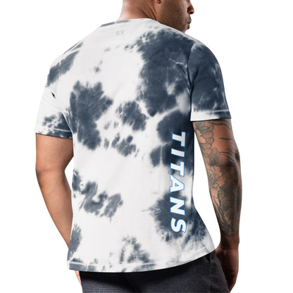 Tennessee Titans MSX by Michael Strahan Freestyle Tie-Dye T-Shirt - Navy online