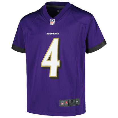 Zay Flowers Baltimore Ravens Youth Game Jersey - Purple | Nike for sale