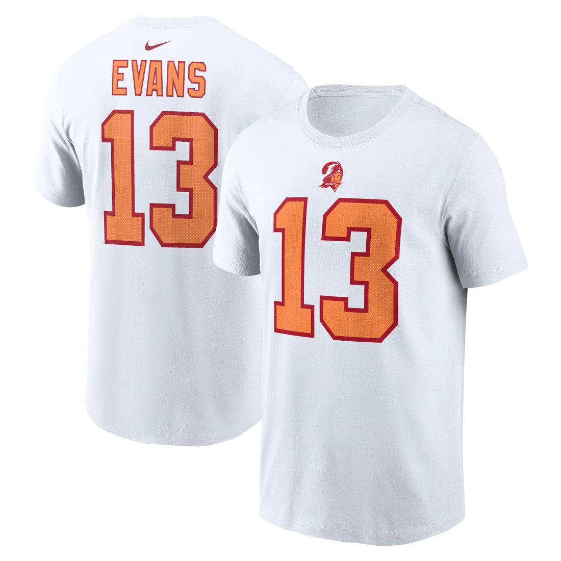 Mike Evans '76 Tampa Bay Buccaneers 50th Season Name & Number T-Shirt - White | Nike outlet