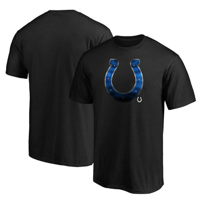 Indianapolis Colts Midnight Mascot Team Logo T-Shirt - Black for sale