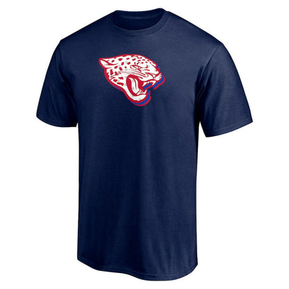 Jacksonville Jaguars Red White and Team T-Shirt - Navy on sale