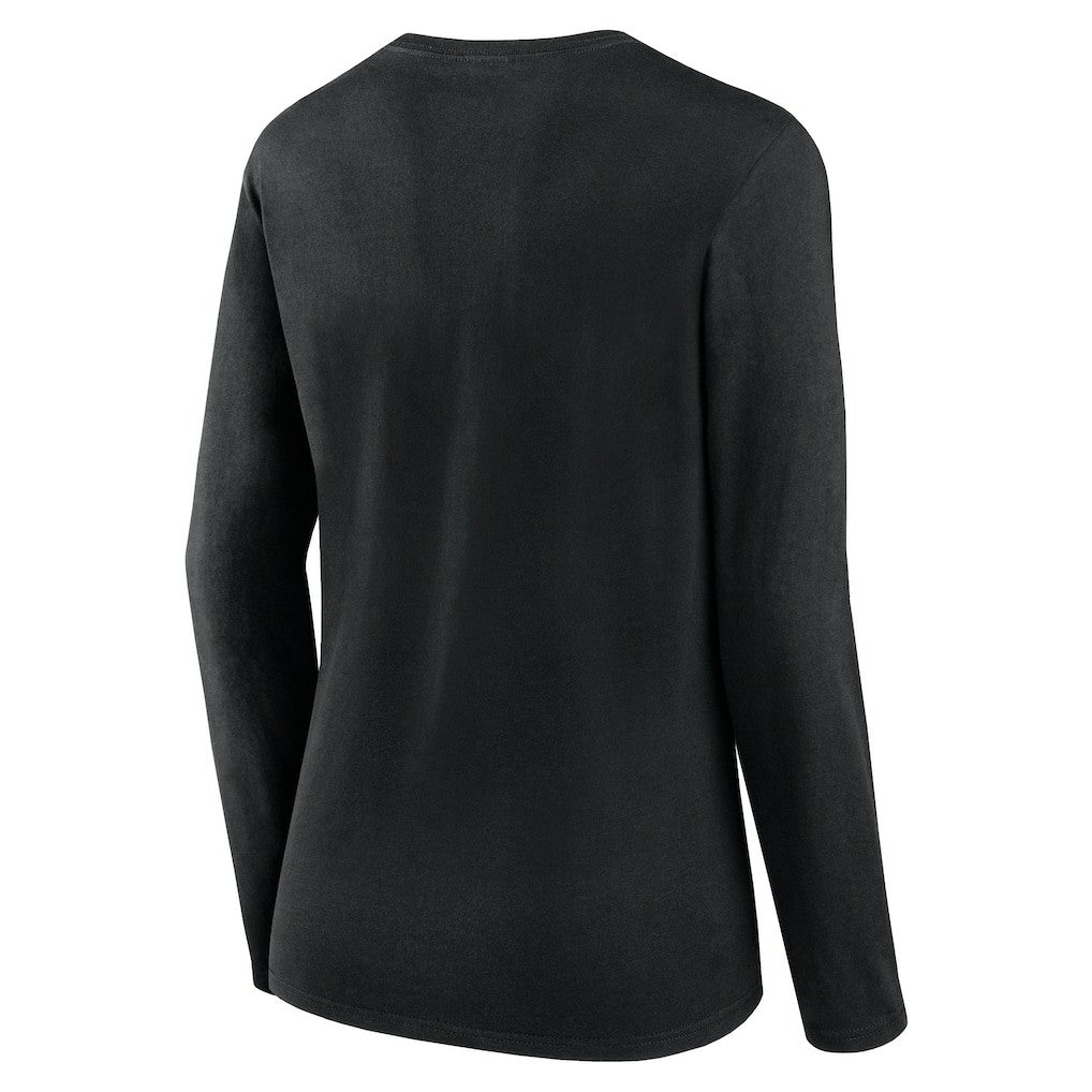 Las Vegas Raiders Women's Plus Size Foiled Play Long Sleeve T-Shirt - Black online