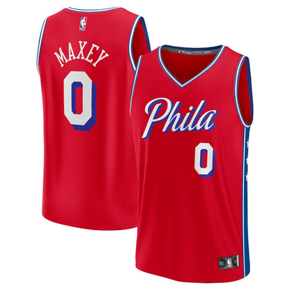 Tyrese Maxey Philadelphia 76ers Youth Fast Break Player Jersey - Statement Edition - Red | Fanatics sale