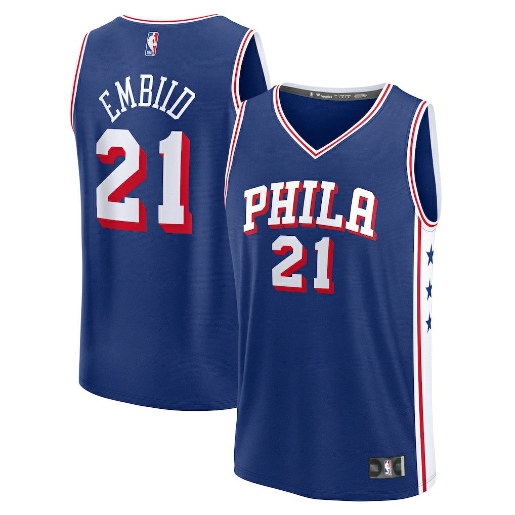 Joel Embiid Philadelphia 76ers Fast Break Replica Jersey - Icon Edition - Royal | Fanatics shop