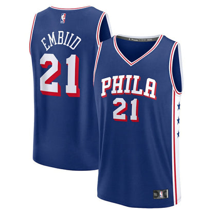 Joel Embiid Philadelphia 76ers Fast Break Replica Jersey - Icon Edition - Royal | Fanatics shop