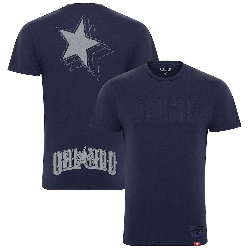 Orlando Magic x JEFRE Sportiqe Unisex 2023/24 City Edition Bingham T-shirt - Heather Navy on sale