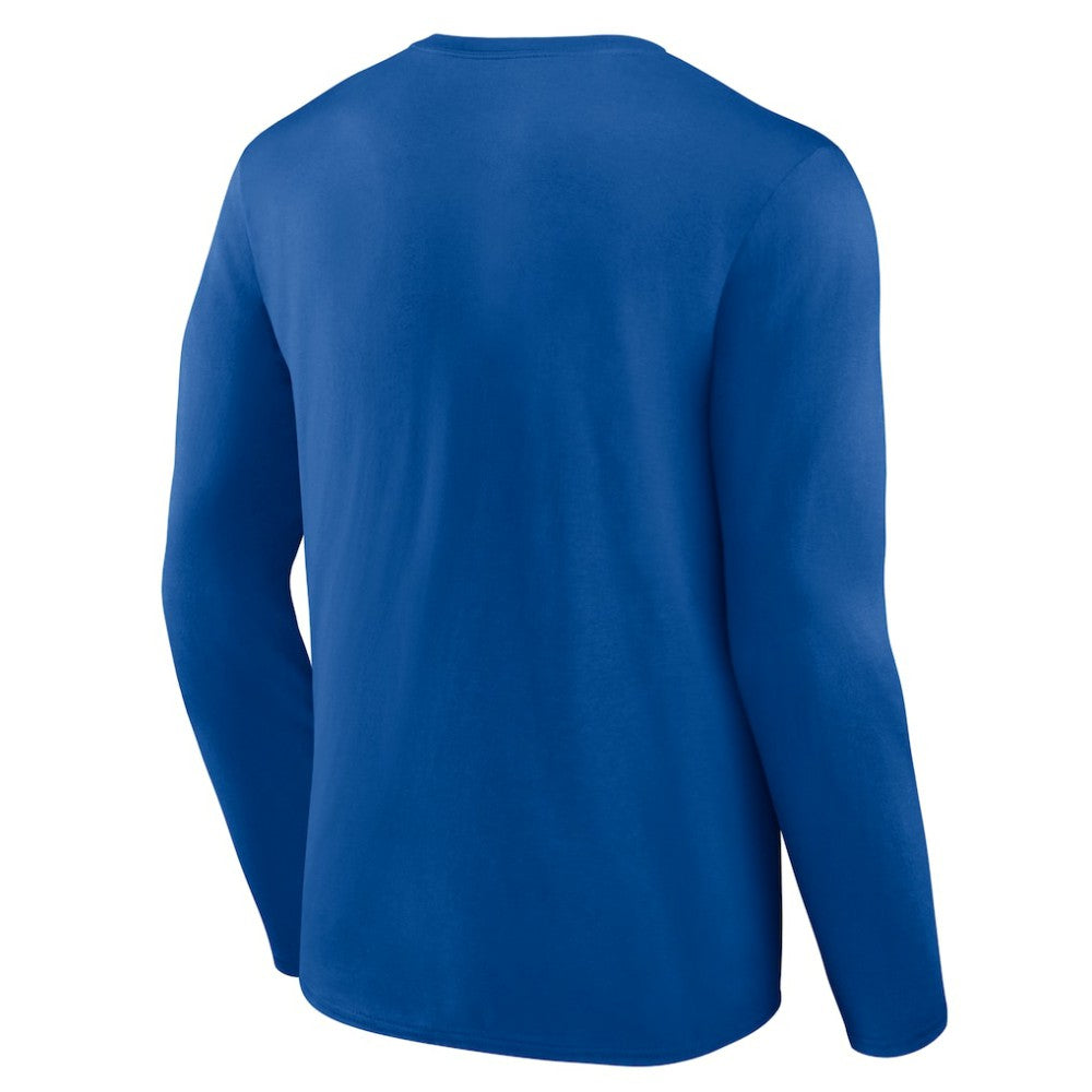 Chicago Cubs Logo Athletic Heart & Soul Long Sleeve T-Shirt - Royal