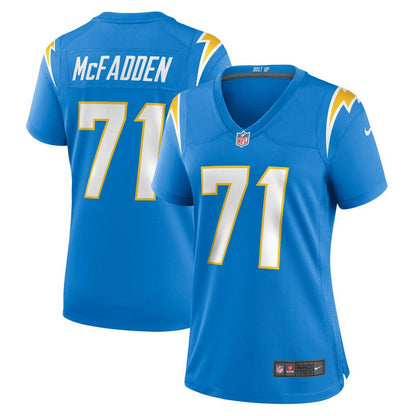 Jordan McFadden Los Angeles Chargers Women's Team Game Jersey - Powder Blue | Nike sale