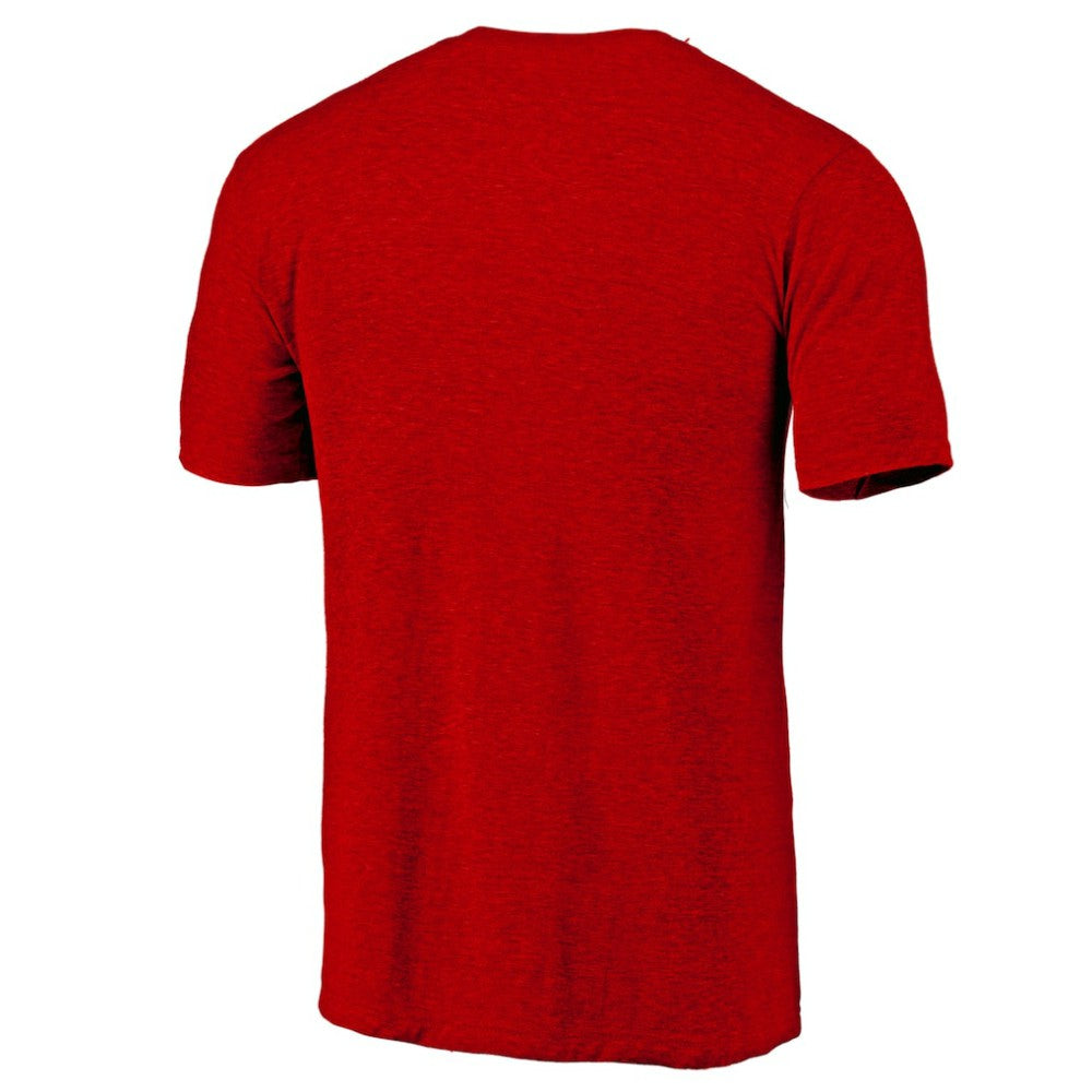 Washington Nationals Official Logo Tri-Blend T-Shirt - Heather Red