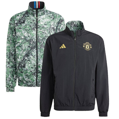 Manchester United x Stone Roses Originals 2023/24 Reversible Anthem Full-Zip Jacket - Black | Adidas shop