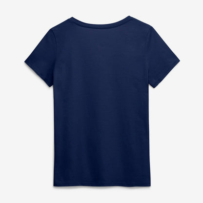 Seattle Seahawks Logo Athletic Women's Primary Logo V-Neck T-Shirt - College Navy cheap